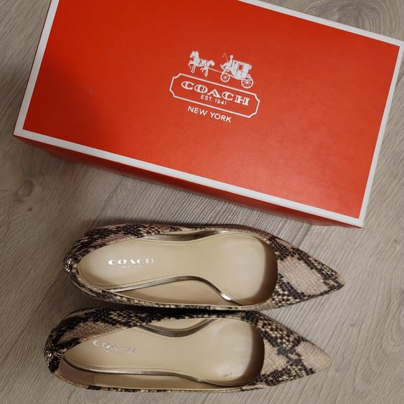 Coach snakeskin pump heels - Picture 2 of 4